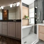 Bathroom before and after